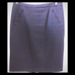 Ann Taylor LOFT Black Knee Length Pencil Skirt